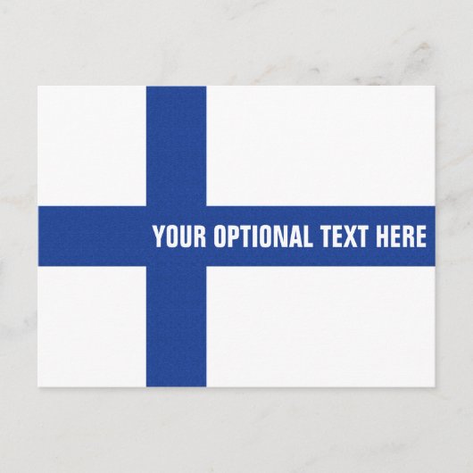 Fins briefkaart van de vlag (Voorkant)