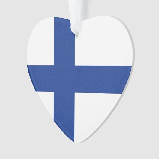 Fins Flag custom ornament (voorkant)
