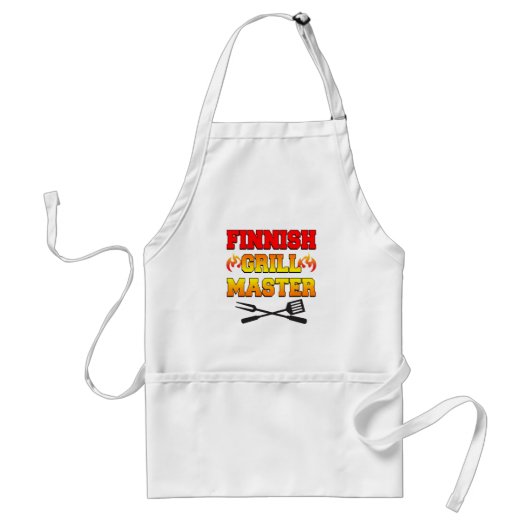 Fins grill Master Apron Standaard Schort (Voorkant)