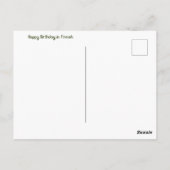 Fins Happy Birthday Briefkaart (Achterkant)