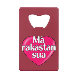 Fins - Ik hou van je Kredietkaart Flessenopener