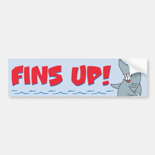 Fins omhoog sticker (Voorkant)