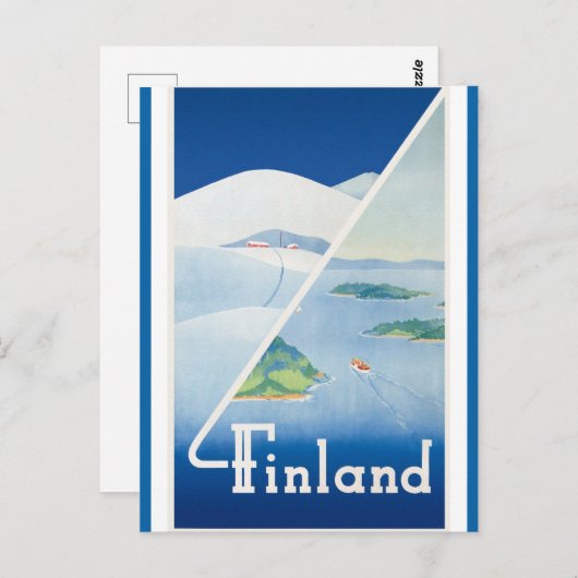 Fins reizen Briefkaart (Voorkant / Achterkant)