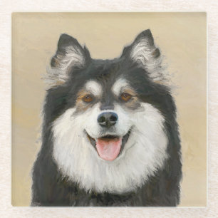 Fins schilderen van luifsens - Kute Original Dog A Glazen Onderzetter