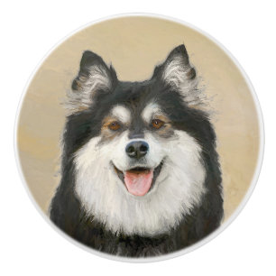 Fins schilderen van luifsens - Kute Original Dog A Keramische Knop