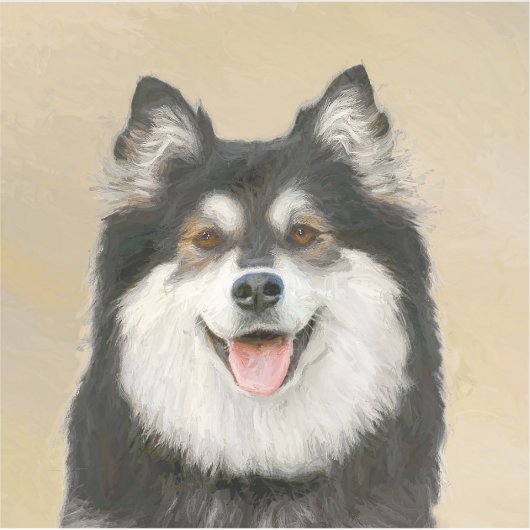 Fins schilderen van luifsens - Kute Original Dog A Sticker (Voorkant)