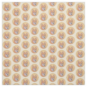Fins Spitz-schilderij - Cute Original Dog Art Stof