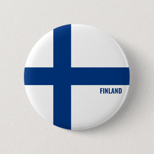 Fins Vlag Charmante Patriottische Button