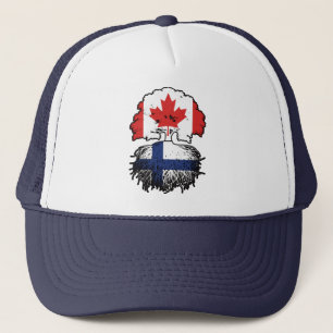 Finse Canadese vlag voor boomstammen van Canada Trucker Pet