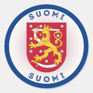 Finse Erfgoed Embleem Ronde Sticker
