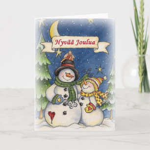  Finse Hyvää Joulua-kerstkaart Feestdagen Kaart