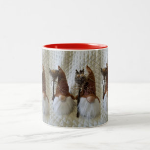 ***FINSE Kabouter*** KERSTBOKAL Tweekleurige Koffiemok