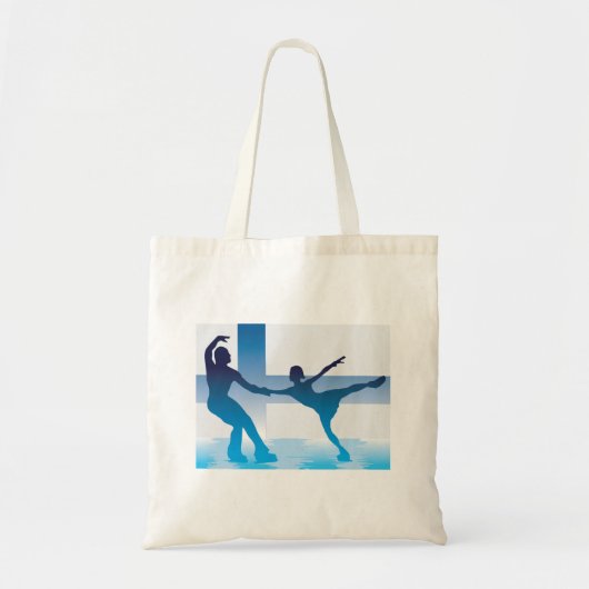 Finse kunstschaatsers Canvas tas (Voorkant)
