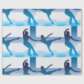 Finse kunstschaatsers inpakpapier (Vlak)