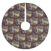 Finse Laphund hond Kerstmis Feest Kerstboom Rok (Voorkant)