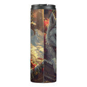 Finse Laphund hond Kerstmis Feest Thermosbeker (Achterkant)