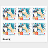 FINSE LAPPHUND 2024 vakantie Vierkante Sticker (Vel)