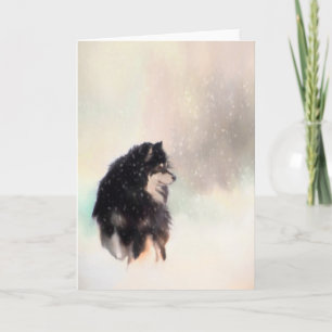 Finse Lapphund Groet of Kerst Kaart