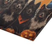 Finse Lapphund Halloween Spooky Snijplank (Hoek)