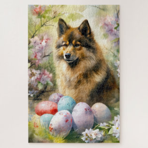 Finse Lapphund met paaseieren Legpuzzel