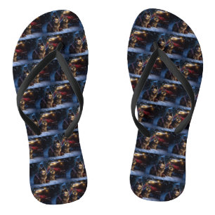 Finse Lapphund Sneeuwslee Kerst Decor Teenslippers