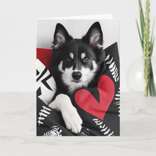 Finse Lapphund Valentijn Kaart (Voorkant)