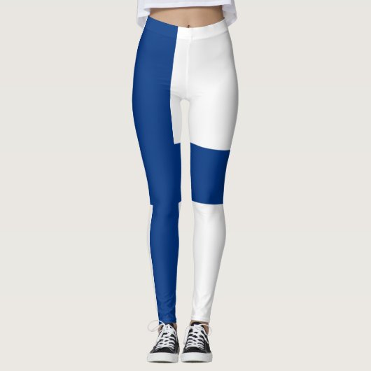 Finse Leggings met de vlag (Finland) (Voorkant)