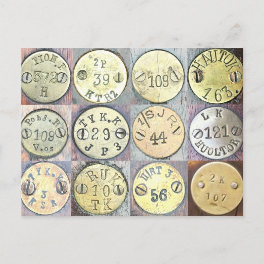 Finse Mosin Nagant Stock Disk Briefkaart (Voorkant)