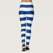 Finse nationale vlag horizontale streepjes leggings (Achterkant)