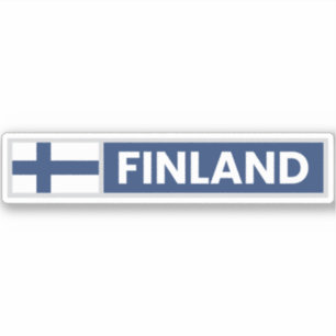 Finse nationale vlag sticker