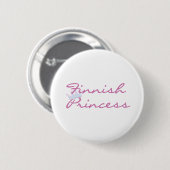 Finse prinses ronde button 5,7 cm (Voorkant /achterkant)