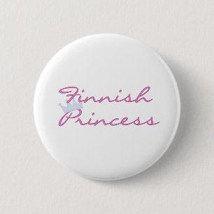 Finse prinses ronde button 5,7 cm