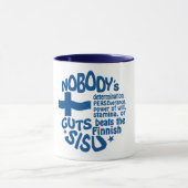 Finse SISU-mok - kies stijl en kleur Mok (Midden)