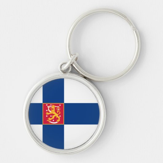 Finse Sleutelhanger voor de vlag van Finland (Voorkant)