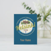 Finse  souvenir hoofdstad Helsinki Briefkaart (Staand voorkant)
