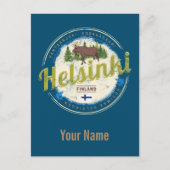 Finse  souvenir hoofdstad Helsinki Briefkaart (Voorkant)