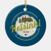 Finse souvenir hoofdstad Helsinki Keramisch Ornament (Voorkant)