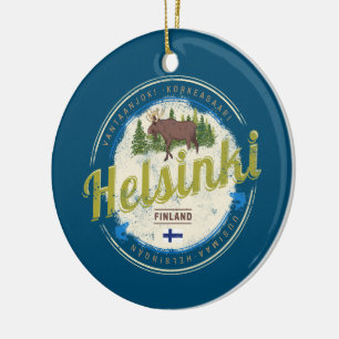 Finse souvenir hoofdstad Helsinki Keramisch Ornament