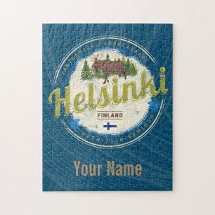 Finse  souvenir hoofdstad Helsinki Legpuzzel