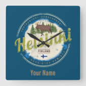 Finse souvenir hoofdstad Helsinki Vierkante Klok (Voorkant)