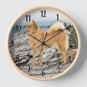 Finse spits aan de kust Schilderij - Hond Kunst