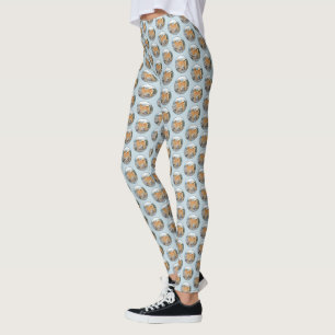 Finse spitz bij Seashore-schilderij - Dog Art Leggings