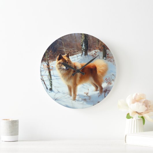 Finse Spitz liet het sneeuwen Kerstmis Grote Klok (Huis)