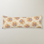 Finse Spitz Schilderij Schattigee Originele Pet Do Lichaamskussen (Voorkant)