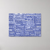 Finse Towns aangepaste kleurencanvas Canvas Afdruk (Voorkant)