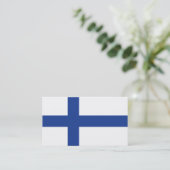Finse visitekaartjes voor de vlag (Staand voorkant)