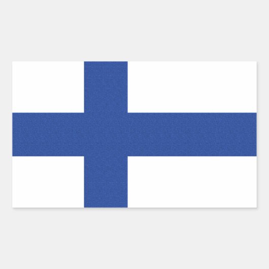 Finse vlag aangepaste stickers (Voorkant)