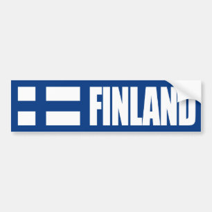 Finse vlag bumpersticker