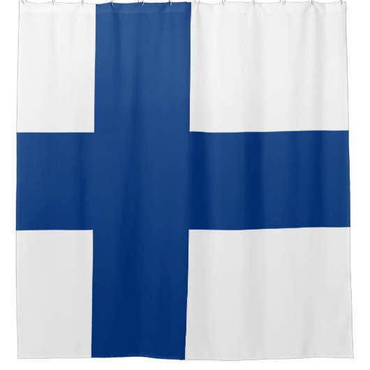 Finse vlag douchegordijn (Voorkant)