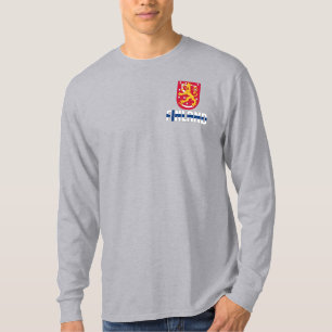 Finse vlag en wapenschild t-shirt